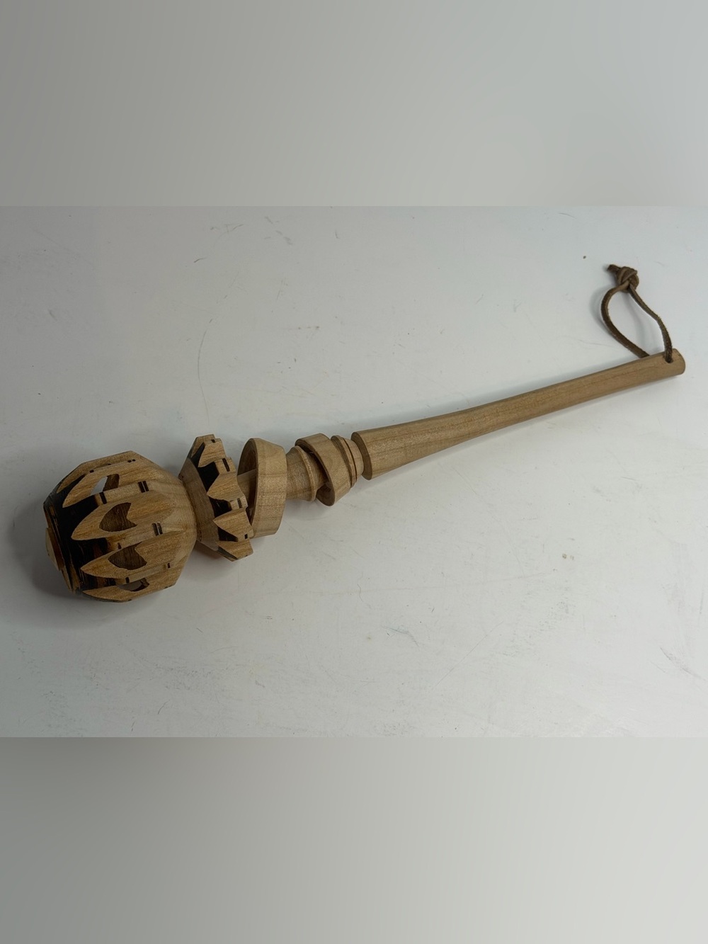 Authentic Hand-Carved Mexican Wooden Molinillo Hot Chocolate Whisk